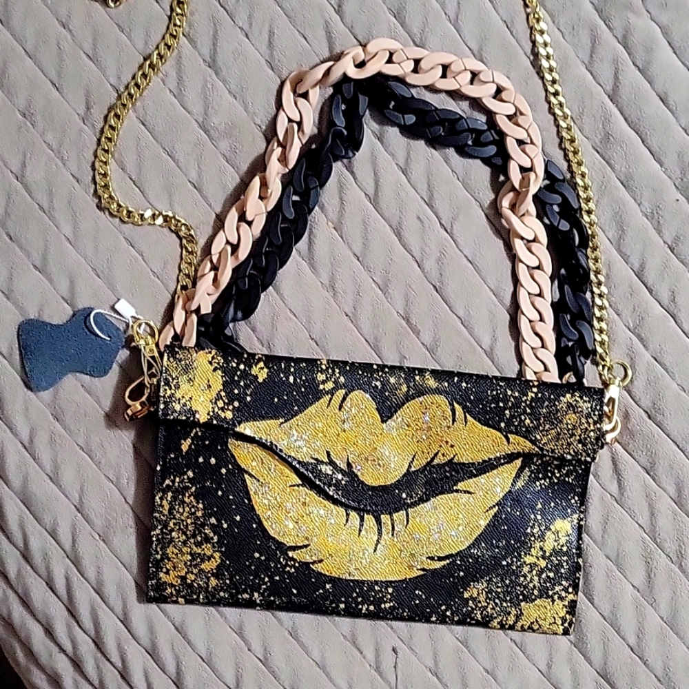 ❤️👛👜 ANCA BARBU HAND PAINTED BAG 👛
